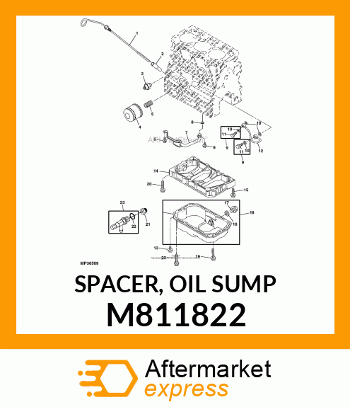 SPACER, OIL SUMP M811822