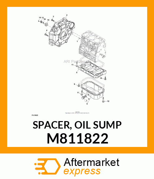 SPACER, OIL SUMP M811822