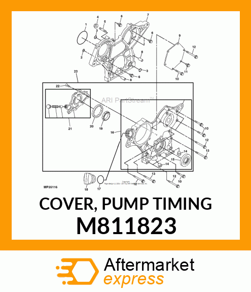 COVER, PUMP TIMING M811823