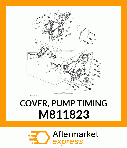 COVER, PUMP TIMING M811823