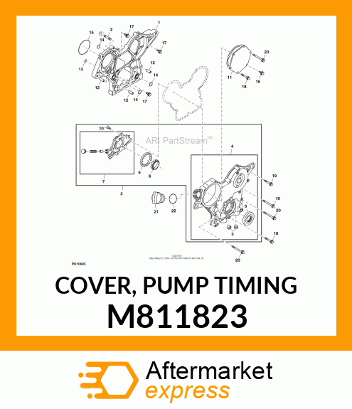 COVER, PUMP TIMING M811823