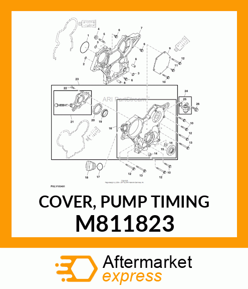 COVER, PUMP TIMING M811823