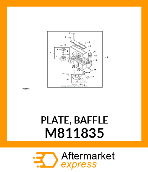 PLATE, BAFFLE M811835