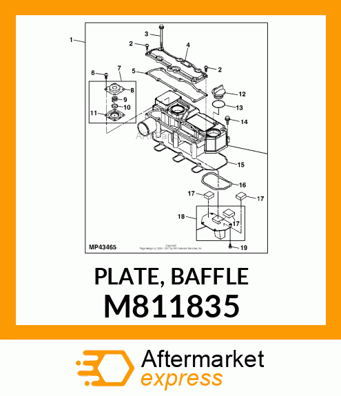 PLATE, BAFFLE M811835