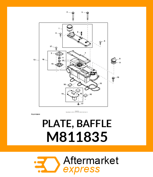 PLATE, BAFFLE M811835