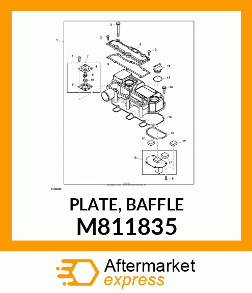 PLATE, BAFFLE M811835