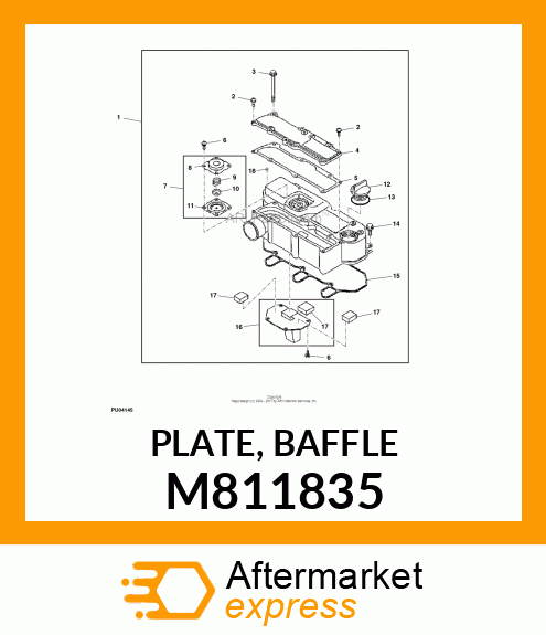 PLATE, BAFFLE M811835