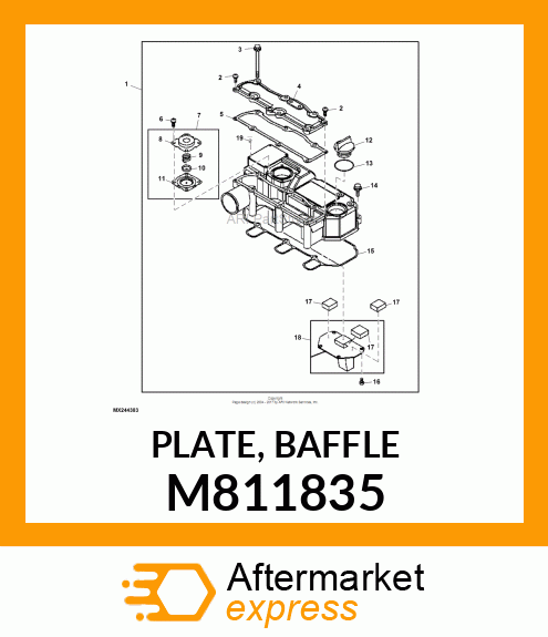 PLATE, BAFFLE M811835