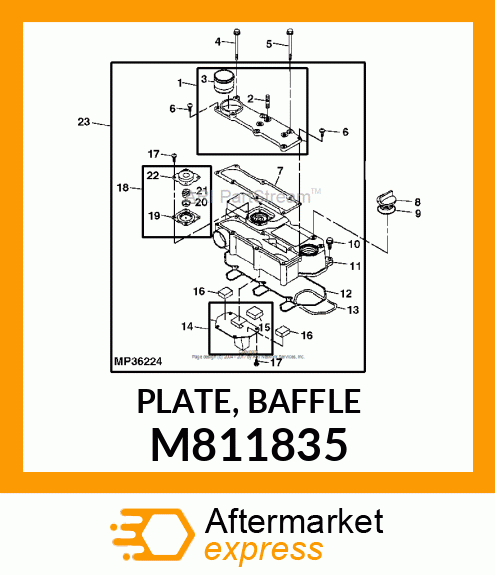 PLATE, BAFFLE M811835