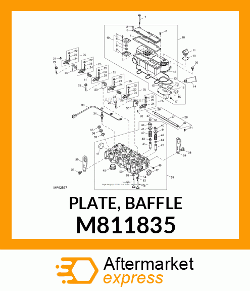 PLATE, BAFFLE M811835