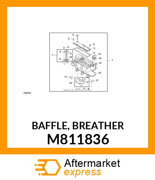 BAFFLE, BREATHER M811836