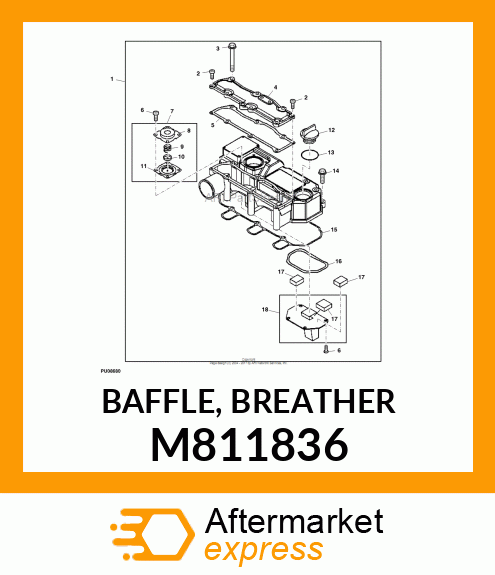 BAFFLE, BREATHER M811836