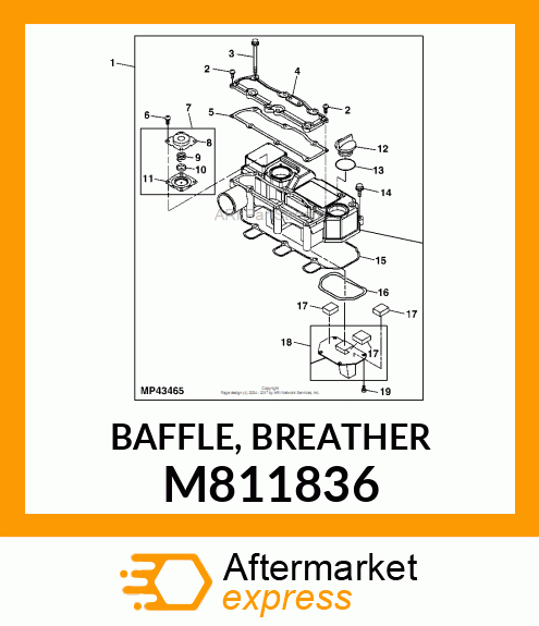 BAFFLE, BREATHER M811836