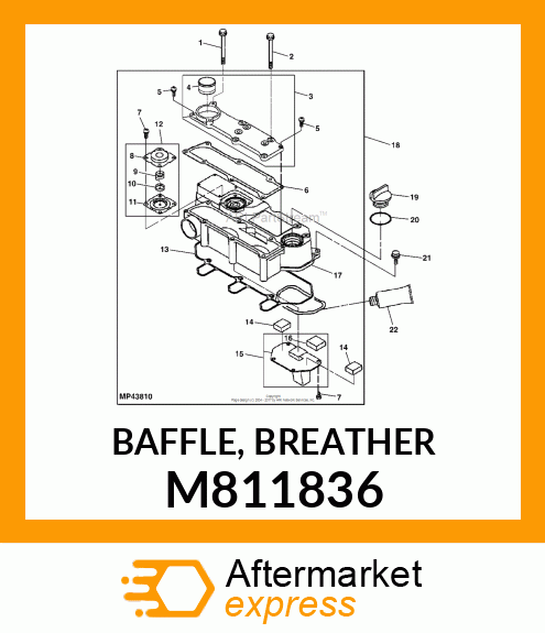 BAFFLE, BREATHER M811836