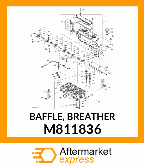 BAFFLE, BREATHER M811836