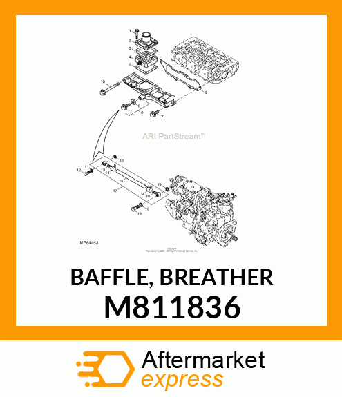 BAFFLE, BREATHER M811836