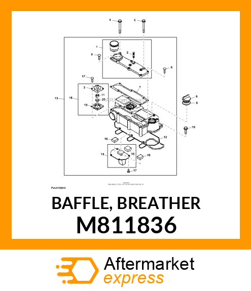 BAFFLE, BREATHER M811836