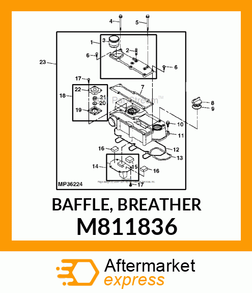 BAFFLE, BREATHER M811836