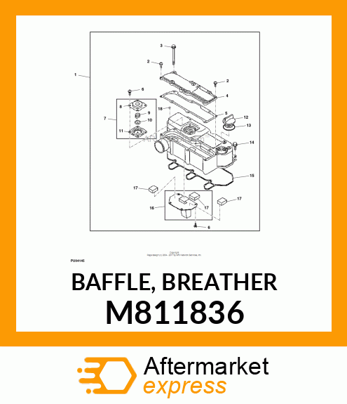 BAFFLE, BREATHER M811836