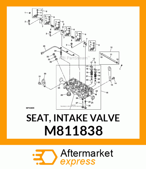 SEAT, INTAKE VALVE M811838