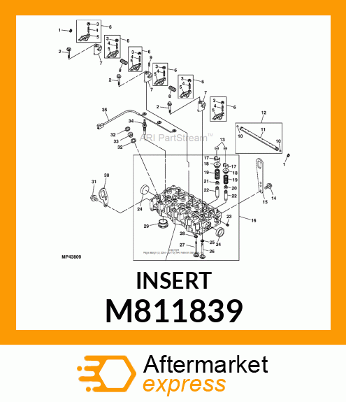 SEAT, EXHAUST VALVE M811839