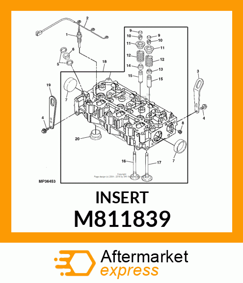 SEAT, EXHAUST VALVE M811839