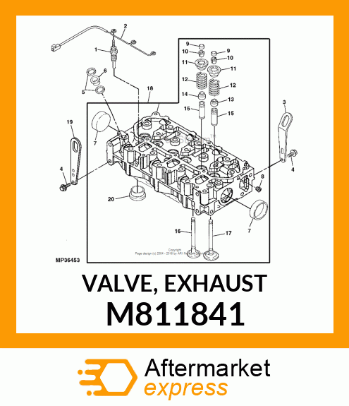 VALVE, EXHAUST M811841