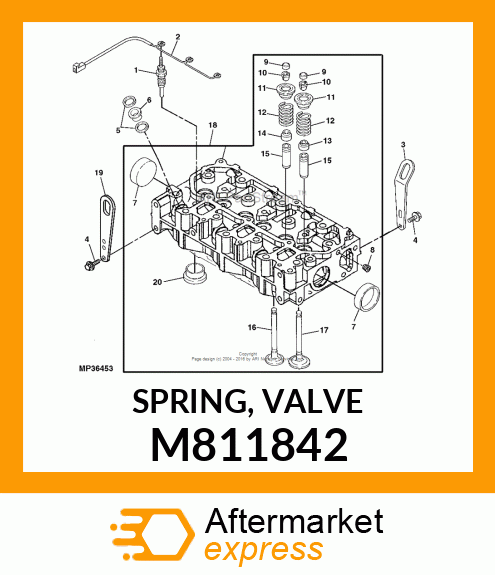 SPRING, VALVE M811842