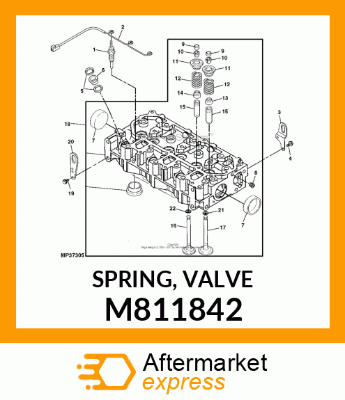 SPRING, VALVE M811842