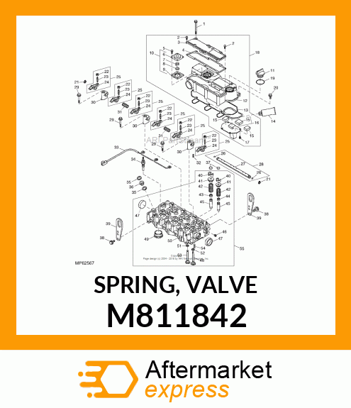 SPRING, VALVE M811842