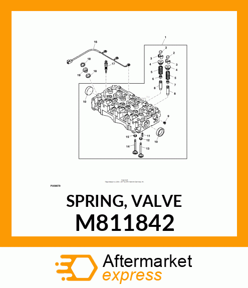 SPRING, VALVE M811842