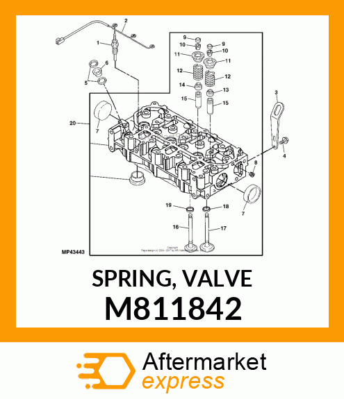 SPRING, VALVE M811842