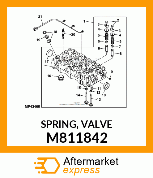 SPRING, VALVE M811842