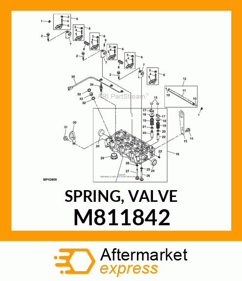 SPRING, VALVE M811842