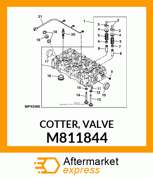 COTTER, VALVE M811844