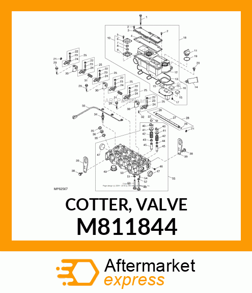 COTTER, VALVE M811844