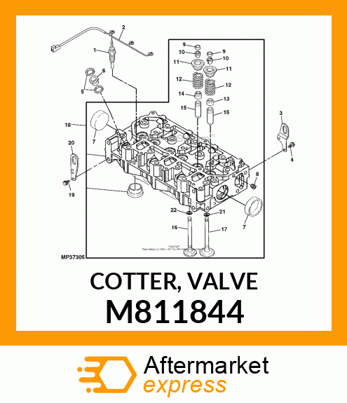 COTTER, VALVE M811844