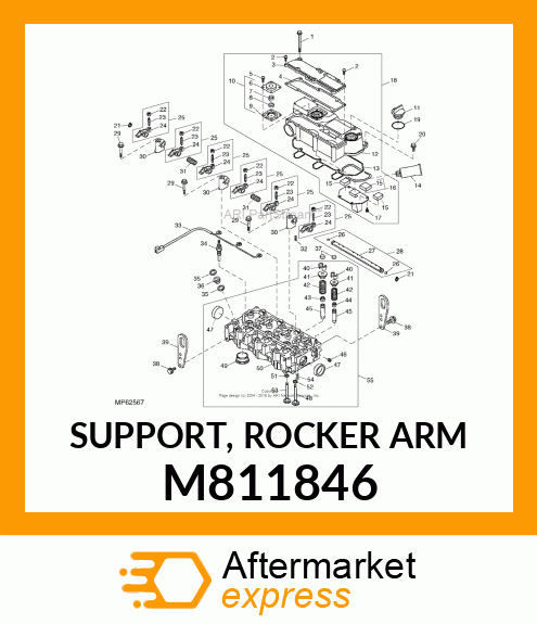 SUPPORT, ROCKER ARM M811846