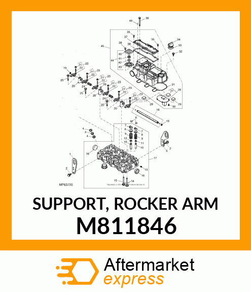 SUPPORT, ROCKER ARM M811846