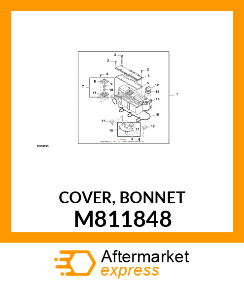 COVER, BONNET M811848