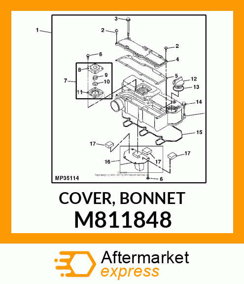 COVER, BONNET M811848