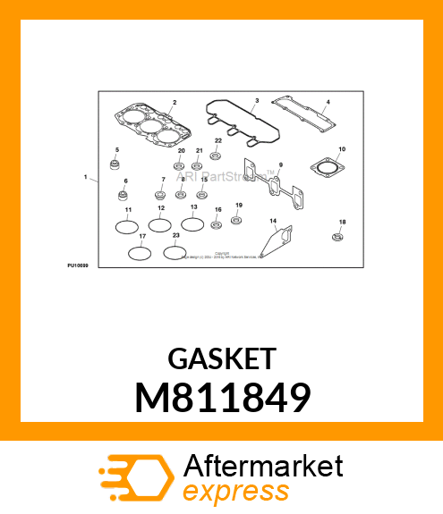 GASKET, BONNET COVER M811849