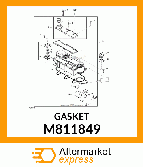 GASKET, BONNET COVER M811849