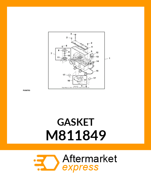 GASKET, BONNET COVER M811849