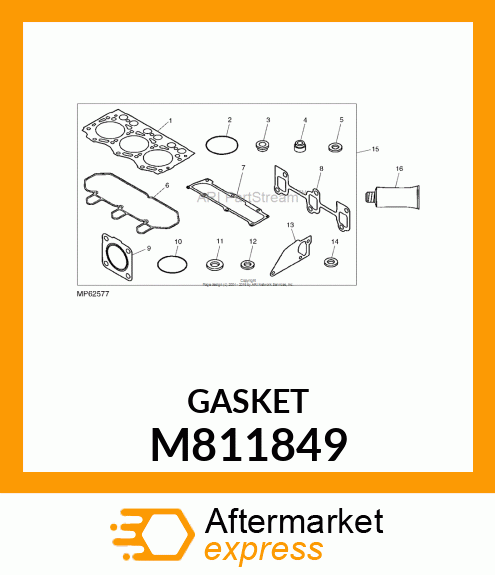 GASKET, BONNET COVER M811849