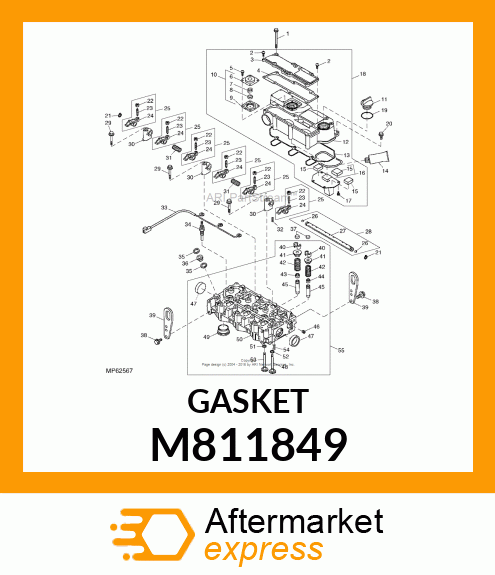 GASKET, BONNET COVER M811849