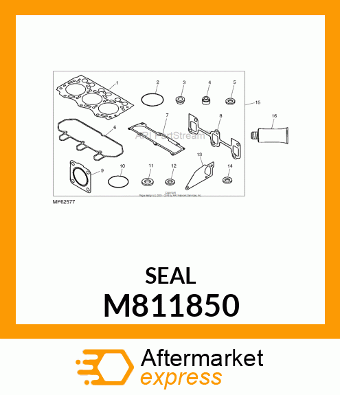 SEAL, VALVE STEM, IN M811850