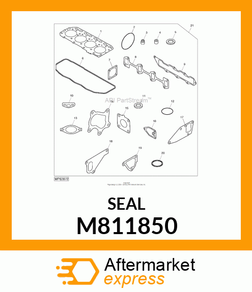 SEAL, VALVE STEM, IN M811850