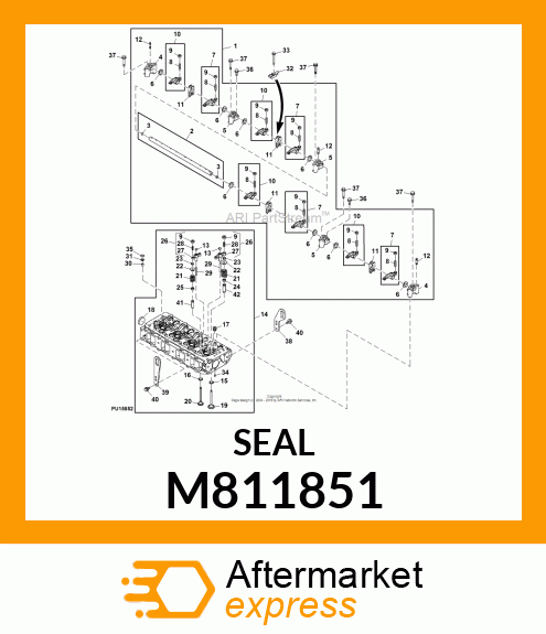 SEAL, VALVE STEM, EX M811851