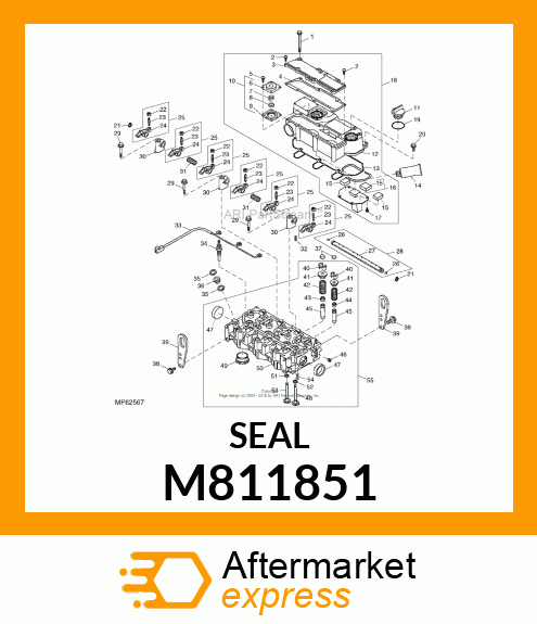 SEAL, VALVE STEM, EX M811851